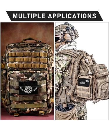 Molle Patch Display Board - 3 Columns Style | Military Army Patches for Backpacks | Tactical Hook and Loop Visor Cover - Buy Online on GoSupps.com