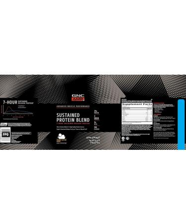 GNC AMP Sustained Protein Blend - Cinnamon Toast (28 Servings) Peanut Butter Puffs 28 Servings - Buy Online on GoSupps.com