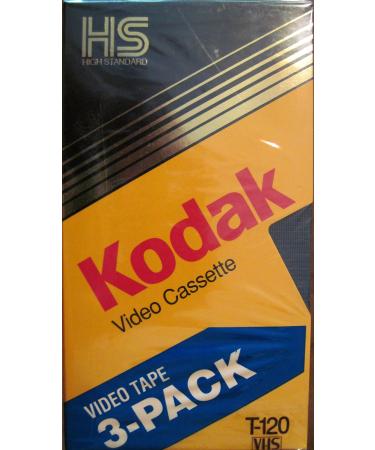Kodak T-120 Blank Video Cassette 3-pack