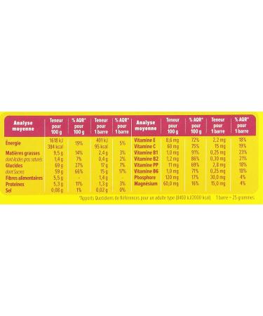 Gerble 6 Barres aux Figues de 25 g - Buy Online on GoSupps.com
