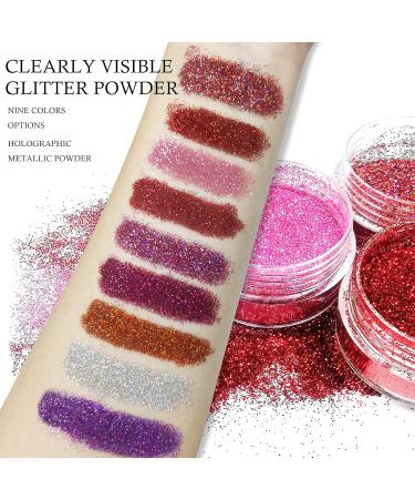 Kyda Glitter Lip Kit - 3 Colors Diamond Metallic Lipstick Powder Long-Lasting Waterproof Cruelty-Free with Lip Primer | Shop Now! - Buy Online on GoSupps.com