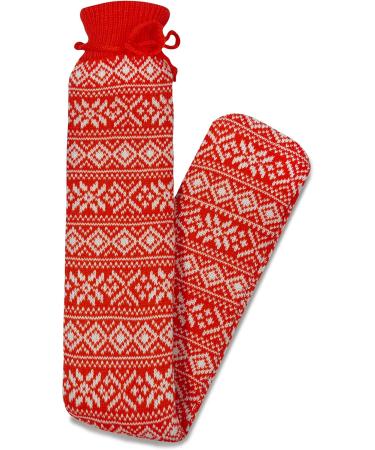 Seasonal Design Red Long Hot Water Bottle by Things2KeepUWarm - Buy Online on GoSupps.com