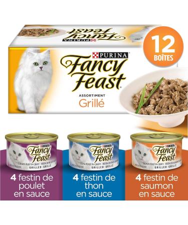 Fancy Feast Wet Cat Food Grilled Variety Pack and Gravy Lovers Variety Pack (24 Cans) - Buy Online on GoSupps.com
