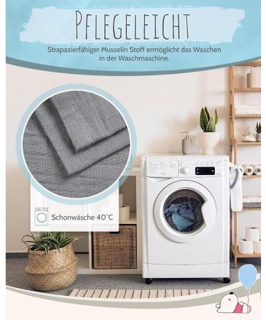 Buy Bear Changing Mat Cover 75x85cm | 100% Muslin Cotton Soft & Protective for Babies - Granite Color - Buy Online on GoSupps.com