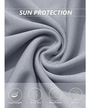 TACVASEN Women's Short Sleeve UPF 50+ Sun Protection Shirt - Light Grey, Medium - Buy Online on GoSupps.com