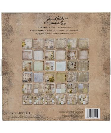 Tim Holtz Idea-ology Wallflower Paper Stash | 36 Double-Sided Cardstock Sheets | Multicolored | Various Sizes | TH93110 - Buy Online on GoSupps.com