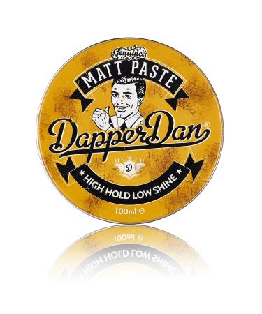 Dapper Dan Matt Paste, Texurised Styling Paste,For A Versatile Strong Flexible Hold, Hair Styling Product For Men, 1 x 100 ml 3.4 Fl Oz (Pack of 1)