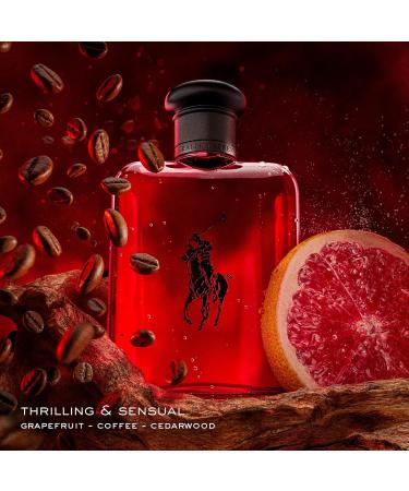 Ralph Lauren - Polo Red - Eau de Toilette - Men's Cologne - Woody & Spicy - With Grapefruit Saffron and Redwood - Medium Intensity 125ml/4.2 Ounce - Buy Online on GoSupps.com
