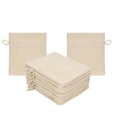 Betz Premium Pack of 10 Terry Washcloths for Face 100% Cotton Baby Washcloth Color S