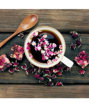Zyanna Rose Black Tea - Premium Loose Leaf Tea with Rose Petals - 100g (3.53oz) - 50 Cups - Natural Ingredients - Brew Hot or Iced Tea - Buy Online on GoSupps.com