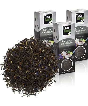 Tealand | Earl gray Blue Flower Black Tea Loose Leaf | Bulk black tea pack | 3 x 100 gr - Buy Online on GoSupps.com