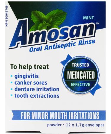 Amosan Oral Antiseptic Rinse - Mint