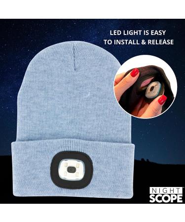 Night Scout Rechargeable LED Beanie - Blue | One Size - Buy Online on GoSupps.com