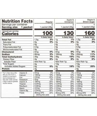 McCann's Instant Oatmeal Variety Pack - 10 Count, Three Delicious Flavors - Buy Online on GoSupps.com