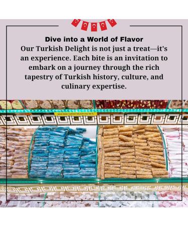 VEGAN Turkish Delight Handcrafted Fingers Sticks 6 Flavors Halal Gluten Free Assorted Fruity Deluxe Mix Lokum Dessert Gourmet Gift Box Soft Candy 270g - Buy Online on GoSupps.com