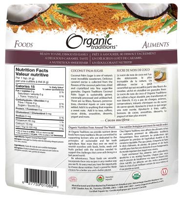 Organic Traditions Coconut Palm Sugar 8 oz | Natural Sweetener | Healthy & Sustainable - Buy Online on GoSupps.com