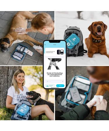 First Aid Kit for Dogs & Cats with Smart App | PocDoc Pet Connect Emergency Care Guide - Buy Online on GoSupps.com