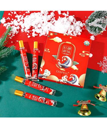 Rouge New Fragrance Set Chinese Style Perfume Gift Set Christmas Perfume Gift Set Fresh Flower Fruitless Fragrance Long Lasting Ladies Roller Ball Perfume Set 4x15ML - Buy Online on GoSupps.com