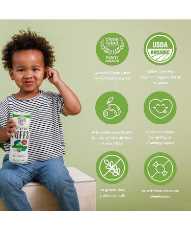 Serenity Kids 6+ Months Grain Free Puffs Toddler & Baby Snack | No Added Sugar Gluten & Rice Free Allergen Free | Made with Organic Cassava Veggies and Herbs | Broccoli & Spinach | 6 Count Broccoli & Spinach 1.5 Ounce (Pack of 6) - Buy Online on GoSupps.com