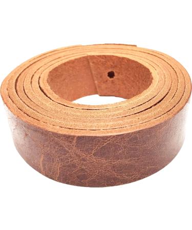 Springfield Leather Company Buffalo Leather Strips (1-1/4", Vintage Tan) 1-1/4" Vintage Tan