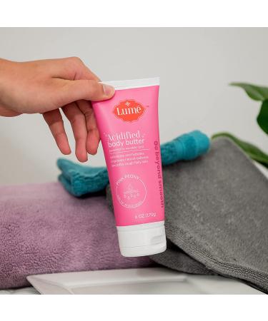 Lume Mandelic Acid Body Butter - Exfoliates, Hydrates & Improves Radiance (Pink Peony) - Buy Online on GoSupps.com