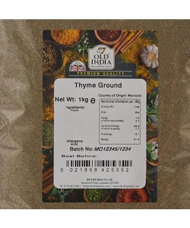 Old India Thyme Ground 1kg - Premium Quality Spices - Pack of 1 - Buy Online on GoSupps.com