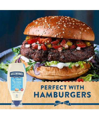 Hellmann's Mayonnaise Type Dressing condiment for fries burgers and salads Light Fat with Canadian free run eggs and canola oil 750 ml 750ml - Buy Online on GoSupps.com