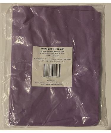 Premium Flannel Bolster Cover 6 x 27 with Drawstring Closure - Lavender | Soft & Durable | Therapists Choice (Cover Only) - Buy Online on GoSupps.com