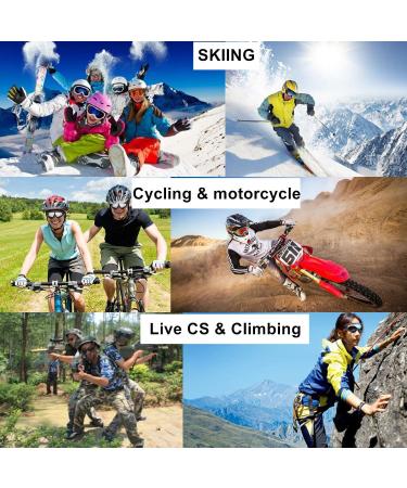 LJDJ Ski Goggles 4-Pack - Snowboard Motorcycle Tactical Glasses, Colorful+Gray+Orange+Blue Lens/Black Frame - Buy Online on GoSupps.com