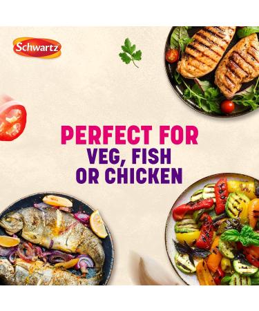 Schwartz x Nadiya Bell Pepper Oregano & Garlic All Purpose Seasoning Drum 110g - Buy Online on GoSupps.com