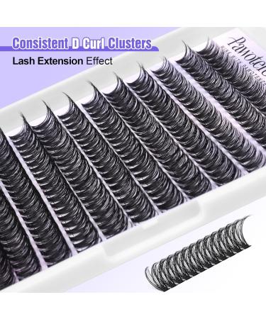 Pawotence 280pcs 40D Curl Cluster Lashes 9-16mm Mix | Self-Application at Home - Buy Online on GoSupps.com