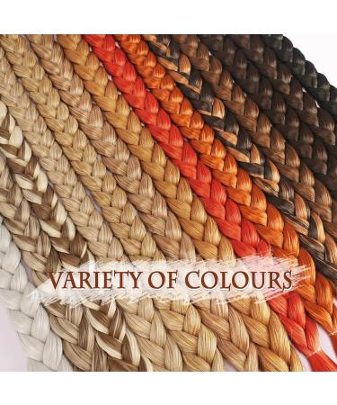 Sofeiyan 86cm Braid Extensions Ponytail - Ashblond Synthetic Hair Tie - Natural Look | Women's Hair Accessories - Buy Online on GoSupps.com