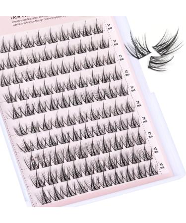 100pcs Cluster Lashes D Curl Individual Eyelashes DIY Lash Clusters Wispy Cluster Eyelash Extensions Manga Look Lahes Idividual Custer DIY Eyelashes Extensions by Goddvenus Natural Clusters-QC - Buy Online on GoSupps.com