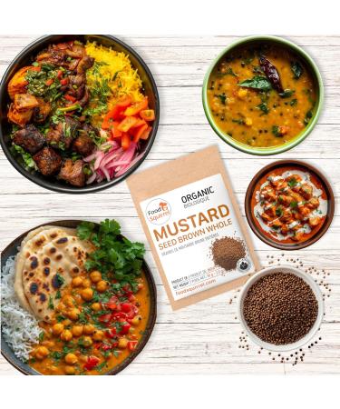Organic Brown Mustard Seeds Whole 2oz (56g) - Spicy & Aromatic Raw Whole Mustard Seeds Pop in Hot Oil Perfect for Indian African & European Cuisines Mustard Seeds 2oz (56g) - Buy Online on GoSupps.com