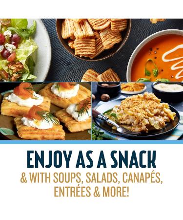 John Wm. Macy's CheeseCrisps Asiago & Cheddar 22 OZ (2 Pack) | Twice Baked Sourdough Crackers with Real Aged Cheese | Non-GMO, No Artificial Ingredients - Buy Online on GoSupps.com