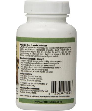 Gentle Digest Probiotic for Pets - 60 Capsules | All-Natural Formula - Buy Online on GoSupps.com