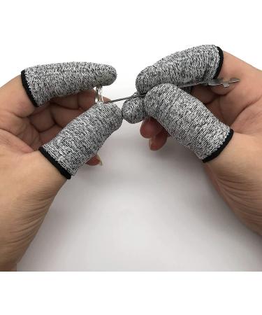 12 PCS Cut Resistant Finger Cots Protector - Kitchen & Work Finger Sleeve Protectors - Anti-Slip & Reusable - Finger Protection for Sculpture - Buy Online on GoSupps.com
