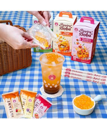 O s Bubble Popping Boba Kit DIY Bubble Tea (Passion Fruit Green Tea) - Buy Online on GoSupps.com
