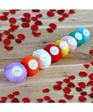 HanZ Bath Bombs Gift Set - Ultra Lush Spa Fizzies for Women, Mom, Girls, and Teens - Ideal Gift Ideas for Her - Add to Bath Bubbles and Beads (2 oz, Light Colors) - Buy Online on GoSupps.com