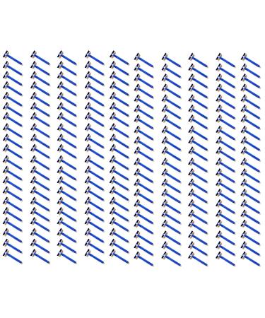 Premium Disposable Razor Blades - 200 Pack Stainless Steel Twin Blade Shavers for Men & Women | Aloe Vera Lubrication - International Shipping Available - Buy Online on GoSupps.com