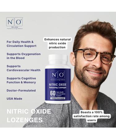 N1O1 Nitric Oxide Lozenges - 60 Count - Nitric Oxide Supplement for Heart Health Circulation Energy Blood Flow Oxygenation Healthy Blood Pressure Cardiovascular Support for Men & Women 60 Count (Pack of 1) - Buy Online on GoSupps.com