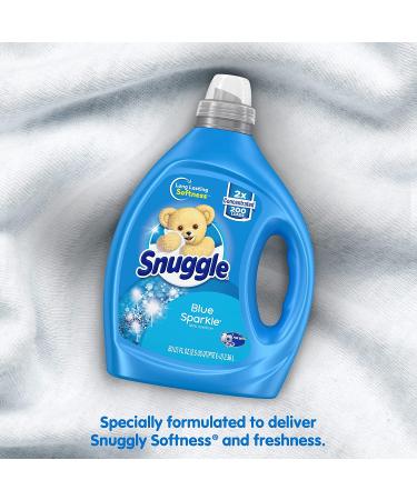 Snuggle Blue Sparkle Liquid Fabric Softener - 2X Concentrated - 200 Loads - 80 Fl Oz - Buy Online on GoSupps.com