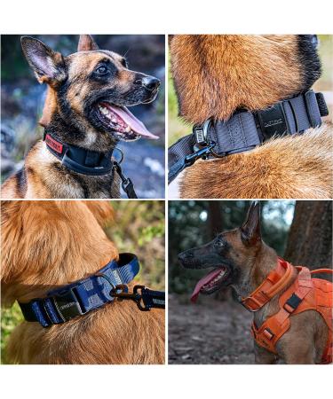 OneTigris Dog Collar with Metal Buckle - Durable L Orange Collar for Dogs | International Shipping - Buy Online on GoSupps.com