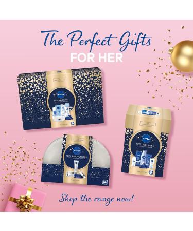 NIVEA Feel Indulged Skincare Gift Set for Women - Shower Cream, Hand Cream, Body Lotion, Day & Night Cream, Anti-Perspirant - Buy Online on GoSupps.com