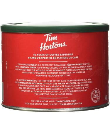 Tim Hortons Decaf Fine Grind Coffee Medium Roast 640g Can & Decaf Coffee Fine Grind Bag Medium Roast 300g - Buy Online on GoSupps.com