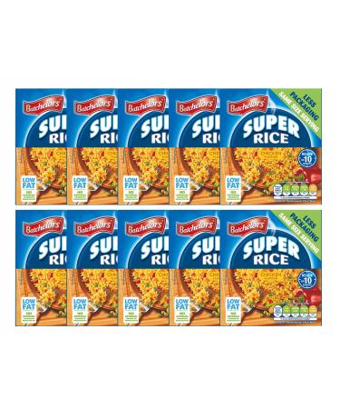 The Bramble Bay Batchelors Super Chicken Rice 90g | Delicious Meals Ready in Minutes | Suitable for Vegetarians | Low Fat | Pack of 10