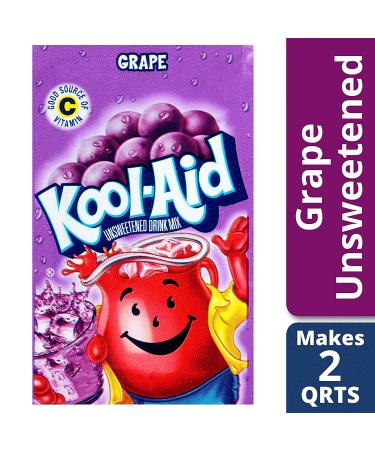 Kool-Aid Unsweetened Caffeine Free Grape Zero Calories Powdered Drink Mix - 1 Pitcher Packet - Buy Online on GoSupps.com