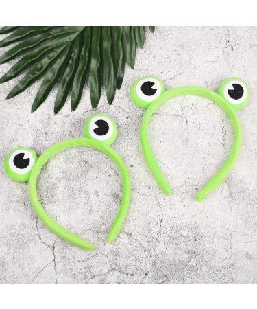 MFUOE 2 Pieces Frog Headband Makeup Headband Gree Frog Hair Bands Hair Accessories Cartoon Hair Tie for Makeup Shower Face Washing Skincare Sports - Buy Online on GoSupps.com