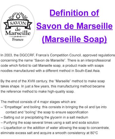 Lot de 5 savonnettes Marseille 100g - Buy Online on GoSupps.com
