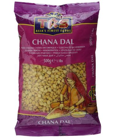 TRS Chickpeas half/Chana Dal pack of 10 (10 x 500 g)